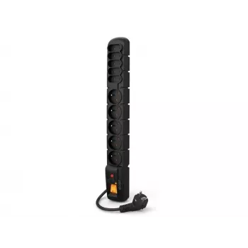 HSK DATA S10 prolunga 3 m 10 prese AC interno/esterno nero
