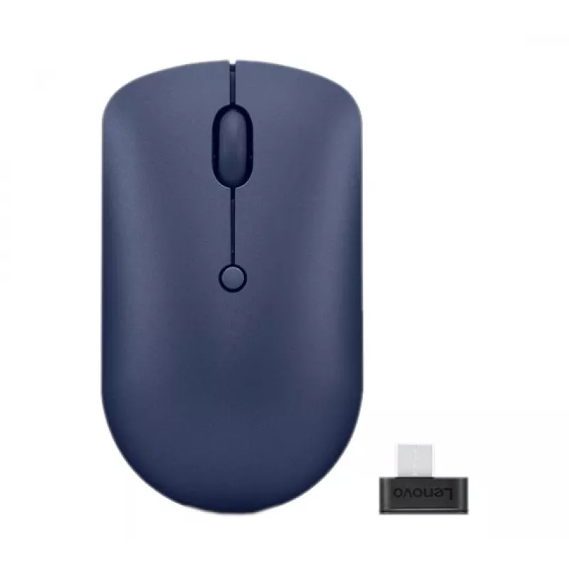 Mouse ottico wireless Lenovo 540 RF, ambidestro, 2400 DPI, ricevitore USB‑C 2,4 GHz, blu