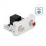 Modulo DeLOCK Easy 45 2 x connettore femmina RCA su connettore femmina RJ45 22,5 x 45 mm