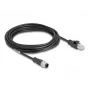 Cavo di rete DeLOCK M12 cavo codifica A 8 poli connettore maschio a RJ45 connettore maschio Cat5e 5 m nero
