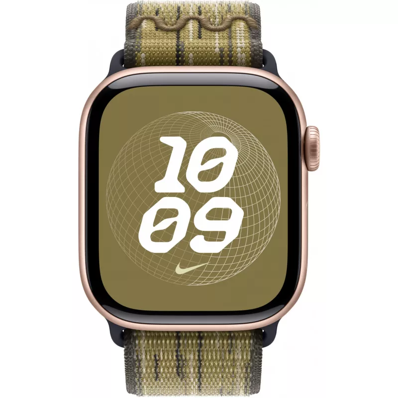 Cinturino Apple 42mm Verde/Grigio Nike Sport Loop Smartwatch