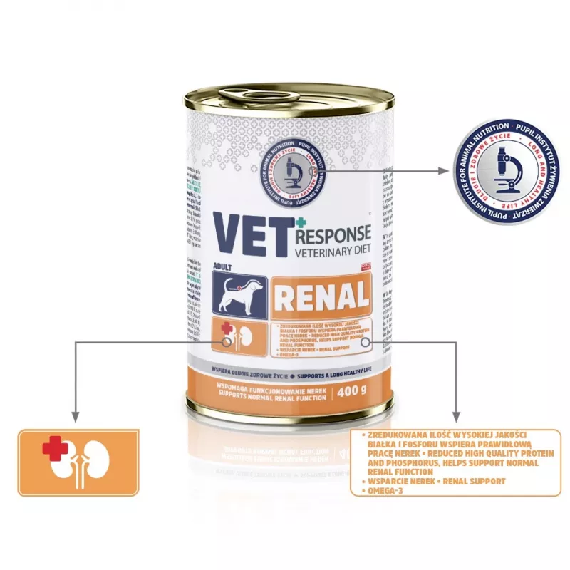VET RESPONSE Renal - umido per cani - 400 g