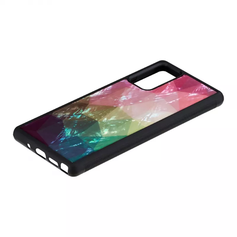 Custodia protettiva iKins per Samsung Galaxy Note 20 – motivo fiori d'acqua nero