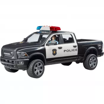 Giocattolo pickup della polizia BRUDER RAM 2500 Police 02505 – modello in scala, veicolo giocattolo