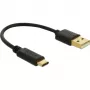 Cavo di ricarica USB DeLOCK 80954 Type-A a USB Type-C 3 A 15 cm
