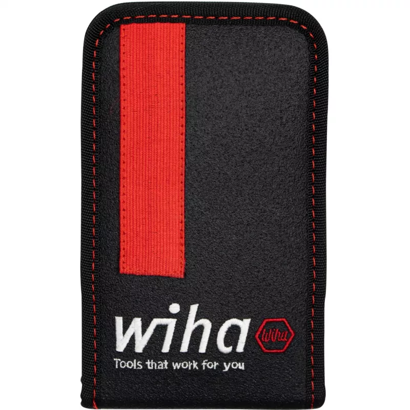 Wiha 44684 set di bussole e inserti da 1/4 di pollice, 40 pezzi, in marsupio da cintura