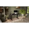 Scrivania cama meble MOON regolabile elettricamente in altezza dritta 1210×670 mm nero