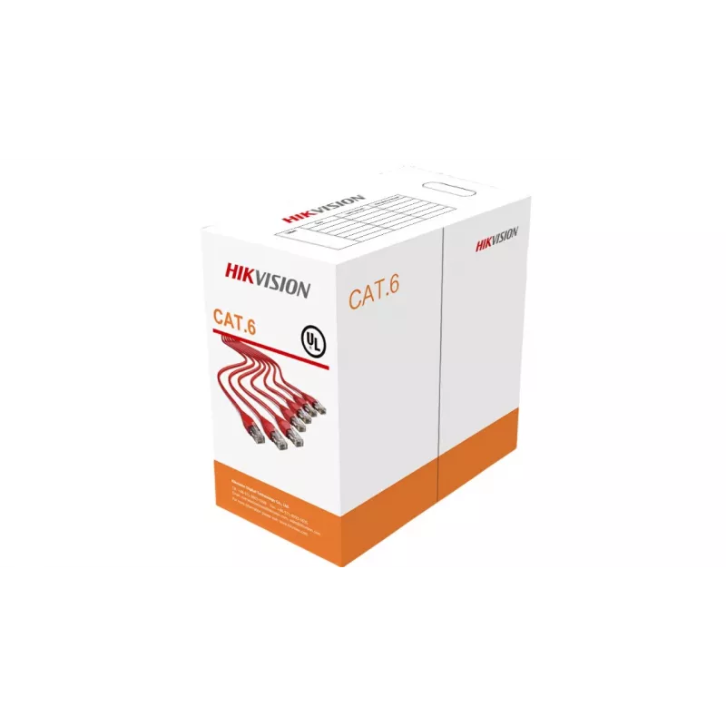 Cavo di rete Hikvision DS-1LN6-UU 305m Cat6 U/UTP arancione