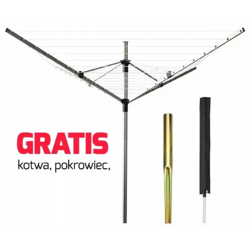 Stendibiancheria da giardino a quattro bracci PROMIS SU200 CAPRI