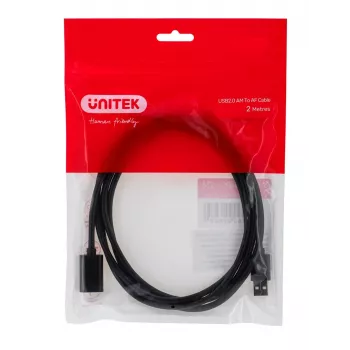UNITEK Y-C450GBK cavo USB 2 m USB 2.0 USB-A nero