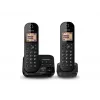 Panasonic KX-TGC422G - Telefono cordless - Segreteria telefonica con identificazione chiamante - DECT - Nero + handset aggiuntivo (KX-TGC422GB)