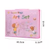 Set artistico Extralink 208 pezzi — set da pittura con pennelli, colori, pennarelli