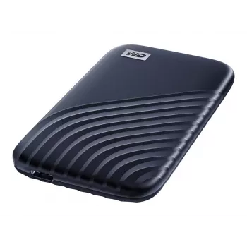 WD My Passport SSD WDBAGF0020BBL - SSD - crittografato - 2 TB - esterno (portatile) - USB 3.2 Gen 2 (connettore USB-C) - AES a 256 bit - blu mezzanotte