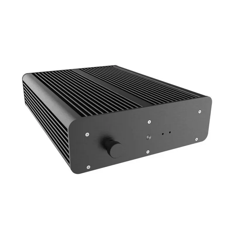 Case Akasa Pascal TX Plus Thin-mini-ITX per Intel, protezione IP65, senza ventola - nero