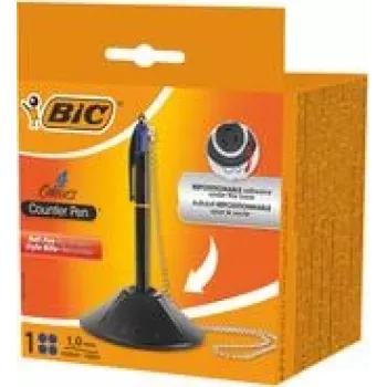 Penna a sfera twist BIC 527507 blu medio 1 pezzo nero