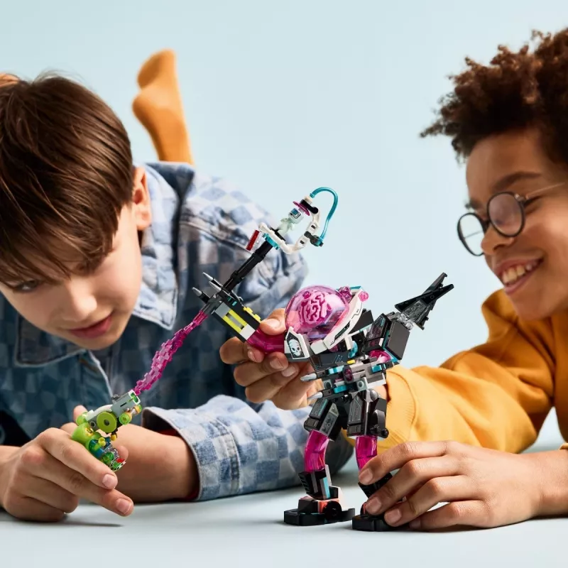 Giocattolo da costruzione LEGO 71495 Mateo vs. Cyberbrain Mech – set di gioco con minifigure e mech da costruire