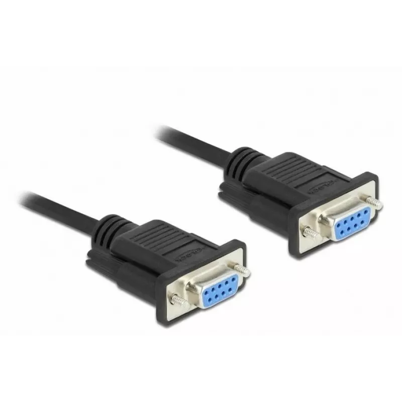 Cavo seriale DeLOCK 86608 nero 1m RS-232 Sub-D9