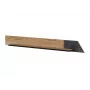 Mensola a parete cama meble OVO 1300×200×150 mm rovere/cemento, truciolare, a parete