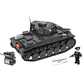 Kit di costruzione Cobi Panzerkampfwagen II Ausf. F – 813 pezzi, nero, età 9+