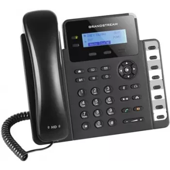 Telefono DECT Grandstream GXP1628 — telefono DECT da tavolo/a parete, LCD 132x48 px, vivavoce, 500 contatti, RJ-9 headset