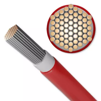 Cavo solare QOLTEC 53852 6 mm², rotolo da 100 m, rosso