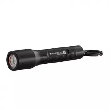Torcia portachiavi Ledlenser P3 nero — torcia LED compatta in alluminio, AAA, fino a 130 lm, IP54, 3 livelli di potenza