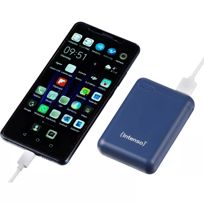 POWER BANK USB 10000MAH/BLU SCURO XS10000 INTENSO