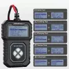Tester batteria digitale Qoltec con LCD | Menu polacco | 12V | AGM | GEL | STD | 30-220AH