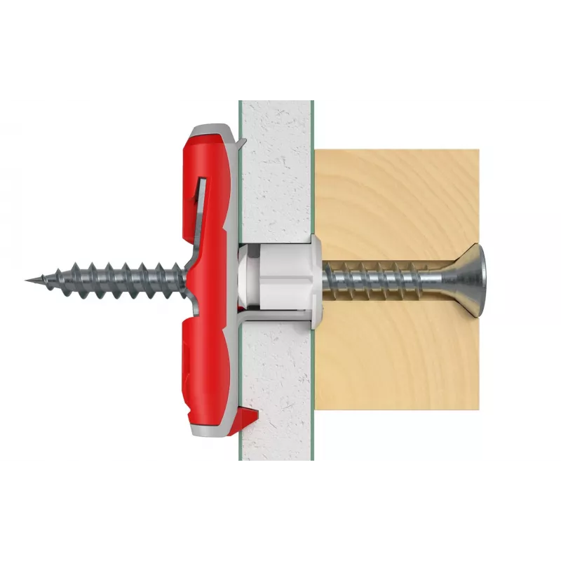Fischer 537258 tassello a vite / tassello da parete 50 pz. set viti e tasselli 50 mm