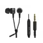 Auricolari ZIPPER con microfono nero