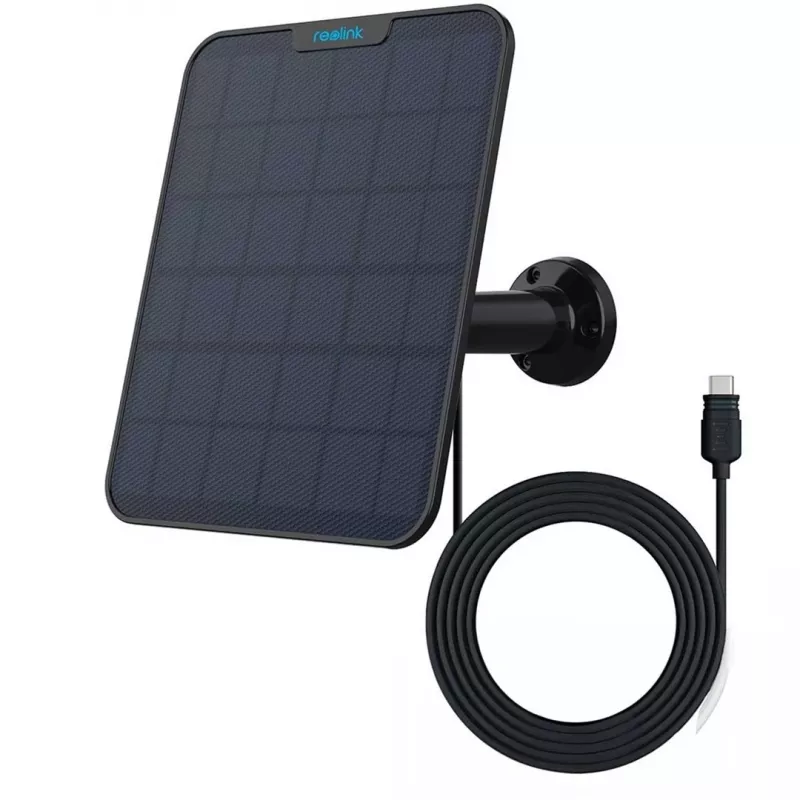Reolink pannello solare nero 2 TYPE-C