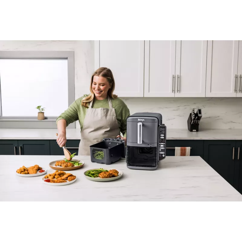 Ninja Double Stack XL friggitrice ad aria 2 scomparti con sonda di temperatura SmartCook 9,5 L SL451EU