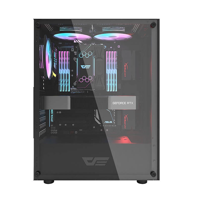 Case per computer Darkflash DK100 (nero)