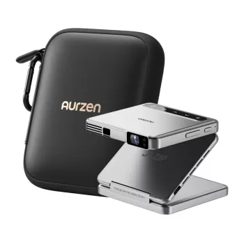 Proiettore Aurzen Zip (argento) – mini proiettore portatile, modello AU-PJ-ZP001M-UNWH0