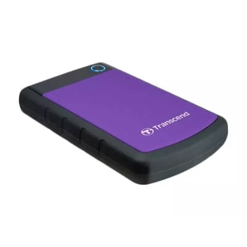 Transcend StoreJet 25H3P - disco fisso - 4TB - esterno (portatile) - 2.5 (6,4 cm) - USB3.0 - AES a 256 bit - viola (TS4TSJ25H3P)