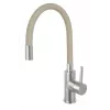Rubinetto da cucina FERRO Zorba BZR4PSS finitura in acciaio inox, monocomando, montaggio a vista