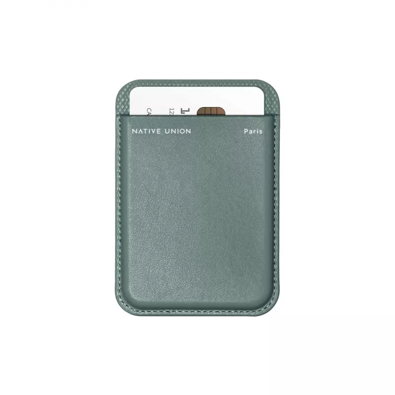 Wallet Case native union (Re)Classic verde compatibile con iPhone 15/15 Pro/15 Plus/15 Pro Max, iPhone 14/14 Pro/14 Plus/14 Pro Max, iPhone 13/13 Pro