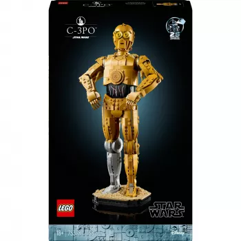 LEGO figura da costruire Star Wars C-3PO modello 75398 — 1.138 pezzi, pezzo da collezione da esposizione 380 mm
