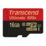 Transcend microSDHC MLC 16GB Class 10 UHS-I 600x + adattatore SD