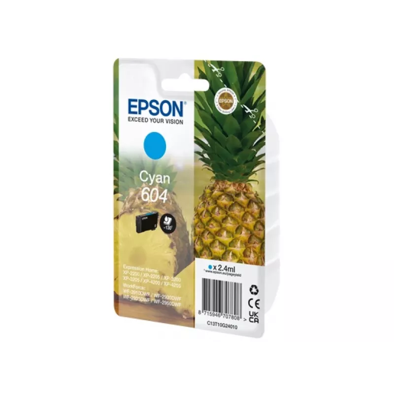Epson 604 Cartuccia d'inchiostro 1 pezzo Originale Standard cyan
