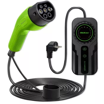 Caricabatterie mobile per veicoli elettrici QOLTEC 52468 Type 2, 3,5 kW, 16 A, cavo 5 m, IP65