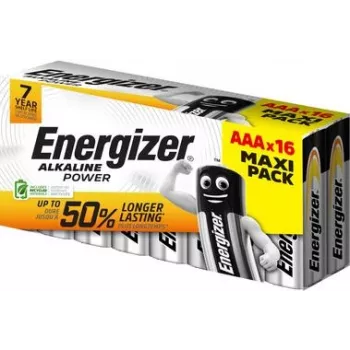 Batteria Energizer Power Micro (AAA) alcalino-manganese 1,5 V 16 pz. (E302743900)