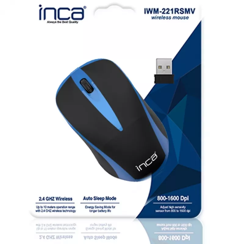 Cian Technology GmbH INCA mouse IWM-221RSMV Nano-USB wireless 1000 DPI BL/SW retail - mouse