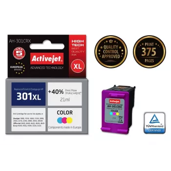 Activejet AH-301CRX inchiostro (compatibile con HP 301XL CH564EE; Premium; 21 ml; colore)