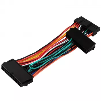 Adattatore alimentatore SILVERSTONE SST-PP10 — adattatore cavo doppio 24-Pin a singolo 24-Pin