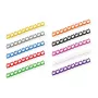 VALUE set di marcatori per cavi per cavi patch, 4 - 5,5 mm, 10 x 10 pezzi, multicolore