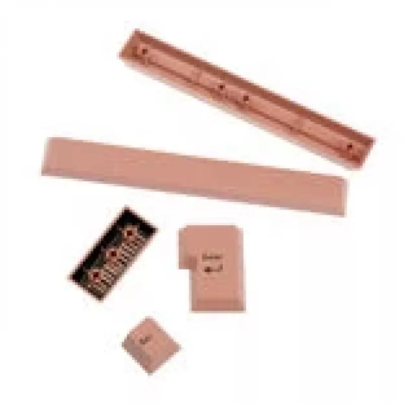 GMK FPTK5052 Additional Kit tasti ABS, double-shot, set di espansione per ISO e ANSI, rosa pastello