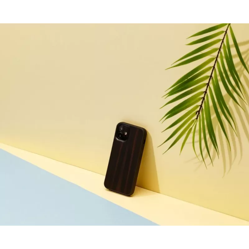 Custodia protettiva Man and Wood per iPhone 12 mini – ebano nero
