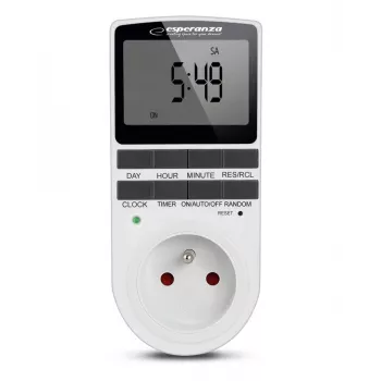 Timer countdown digitale ESPERANZA ELA101 — timer 99 minuti, display LCD, 230V AC, 16A