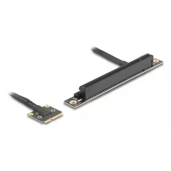 Delock Adattatore Mini PCIe maschio a slot PCIe 3.0 x16, angolato a 90 gradi, con cavo